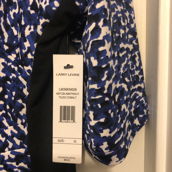 Patterned slim fit professional, knee length dress - Picture 3 of 3